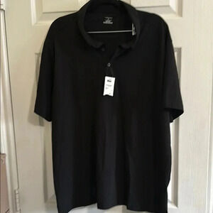 Nordstrom Short Sleeve Coolmax Polo 14th & Union Black NWT XXL